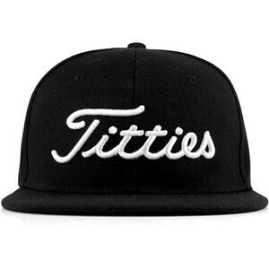 3D Golf Hat Snapback Cap PGA Flat Bill Brim